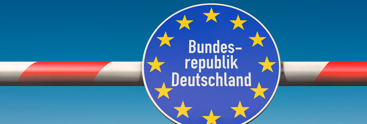Grenze, Deutschland, EU, Europäische Union, Schlagbaum. Bild: bluedesign / stock.adobe.com
