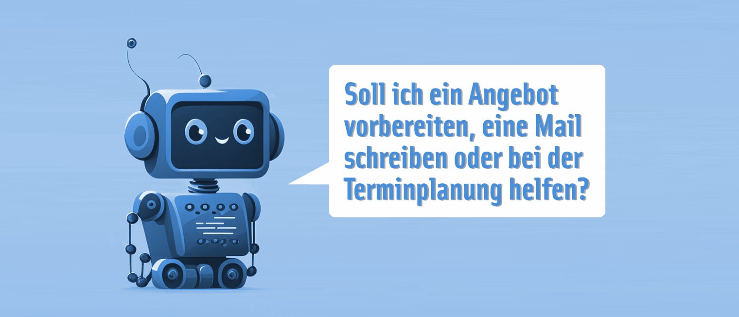 Symbolbild Chatbot. Bild: stock.adobe.com / petro | Montage: Handwerkskammer zu Leipzig