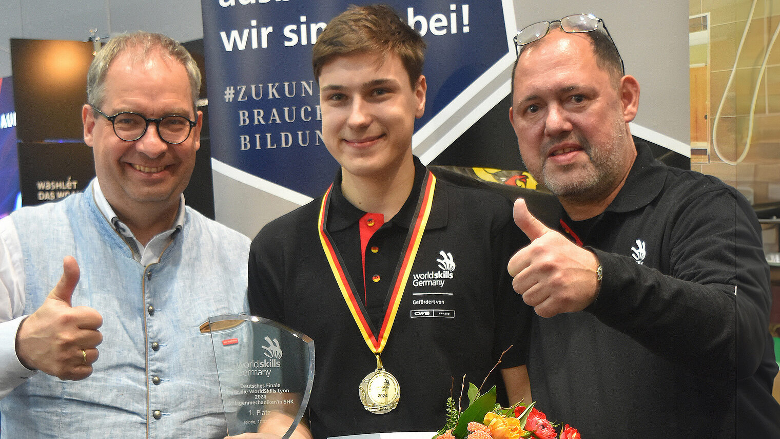 Anlagenmechaniker Julius Dohr hat sich für die Teilnahme an den "WorldSkills - Weltmeisterschaften der Berufe" qualifiziert