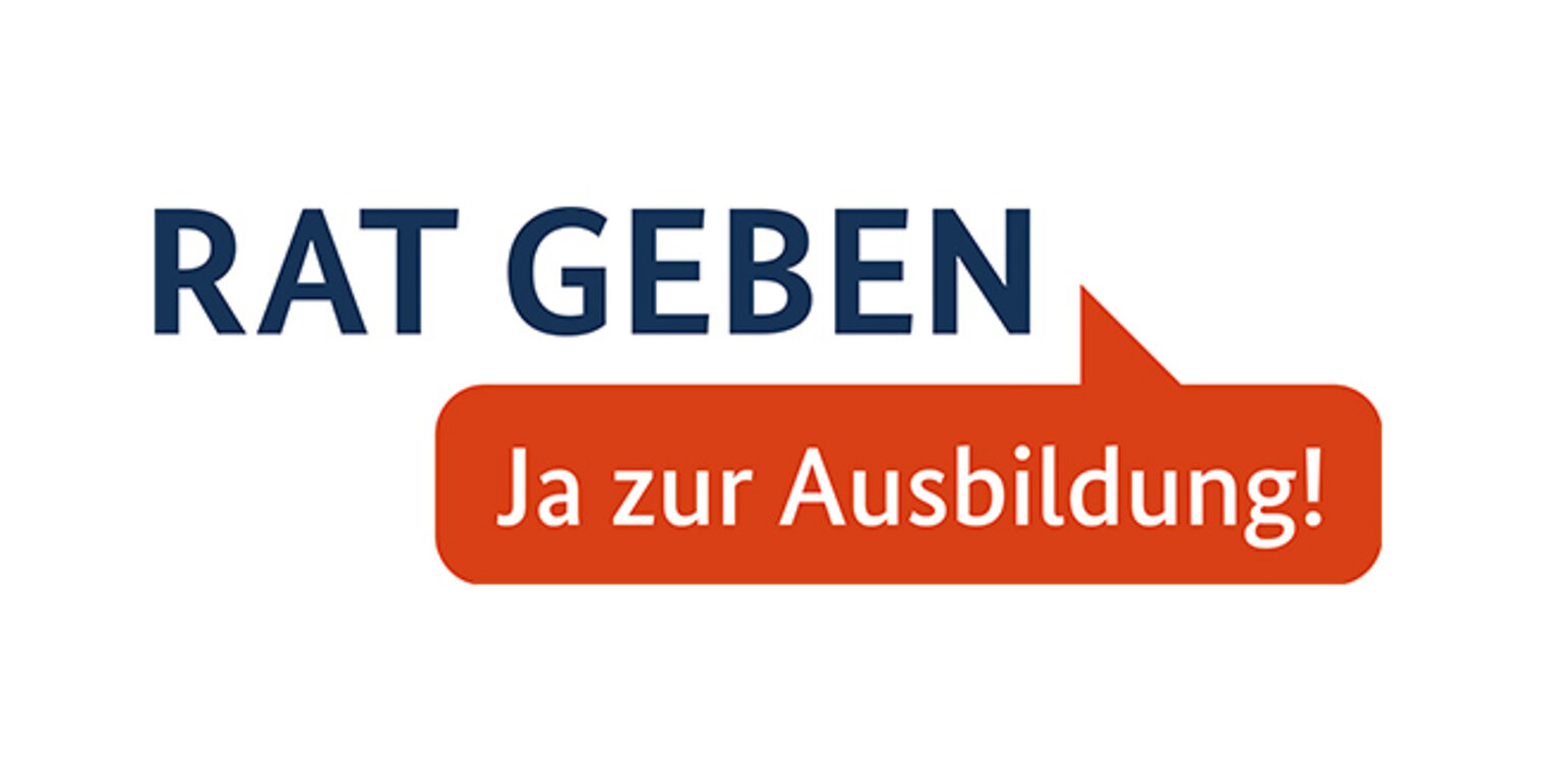 Logo RAT GEBEN - JA ZUR AUSBILDUNG - NdA