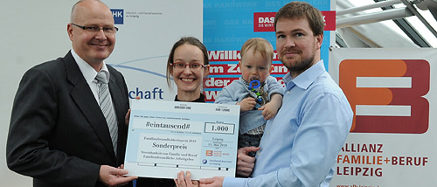 Die Bäckerei Göbecke wurde am Wochenende mit dem Sonderpreis "Vereinbarkeit von Familie und Beruf" ausgezeichnet. Foto: Allianz Familie+Beruf Leipzig 