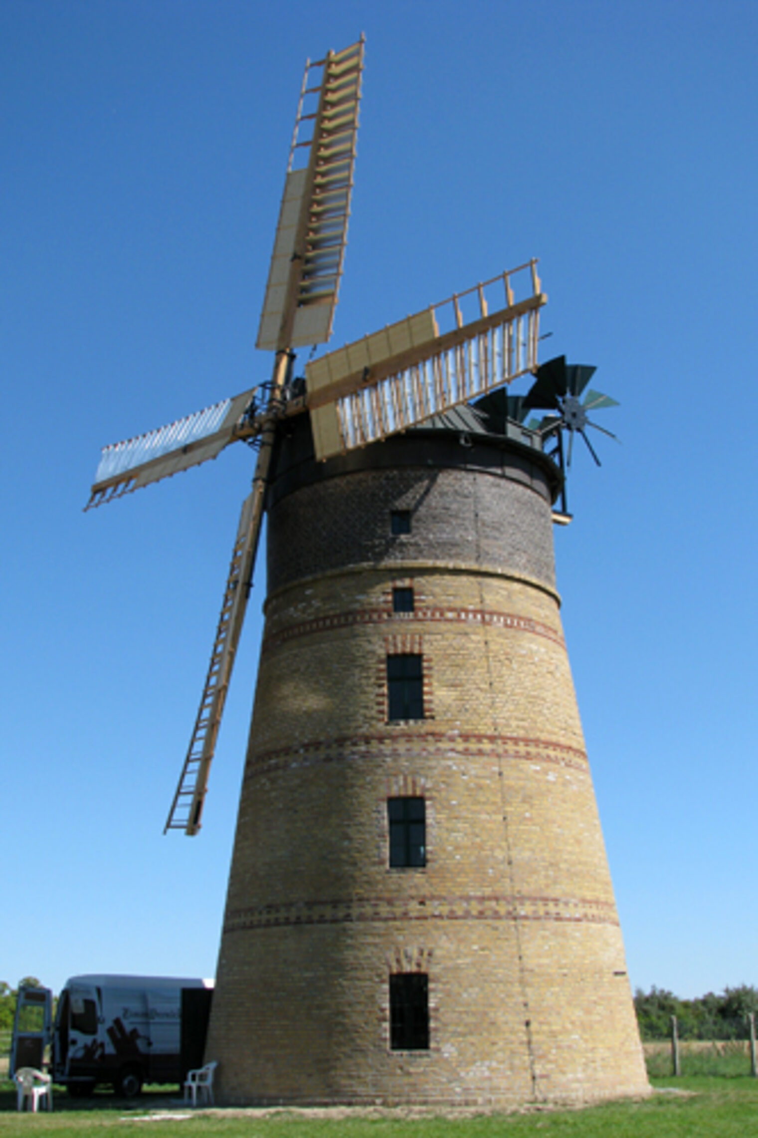 Zimmerei Martin Wernicke: Sanierung der Windmühle in Lindenthal. Bild: Zimmerei Martin Wernicke