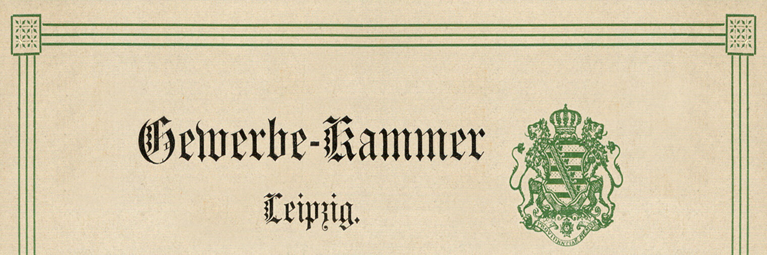 Gewerbe-Kammer Leipzig.