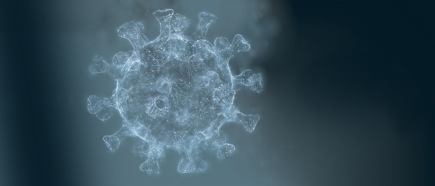 Corona-Virus-Illustration. Bild: GarryKillian / Freepik.com (bearbeitet)