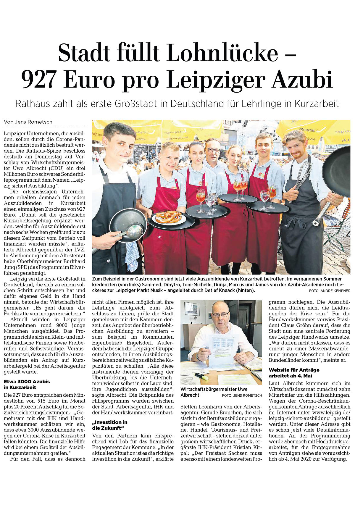 14. April 2020 / Leipziger Volkszeitung
