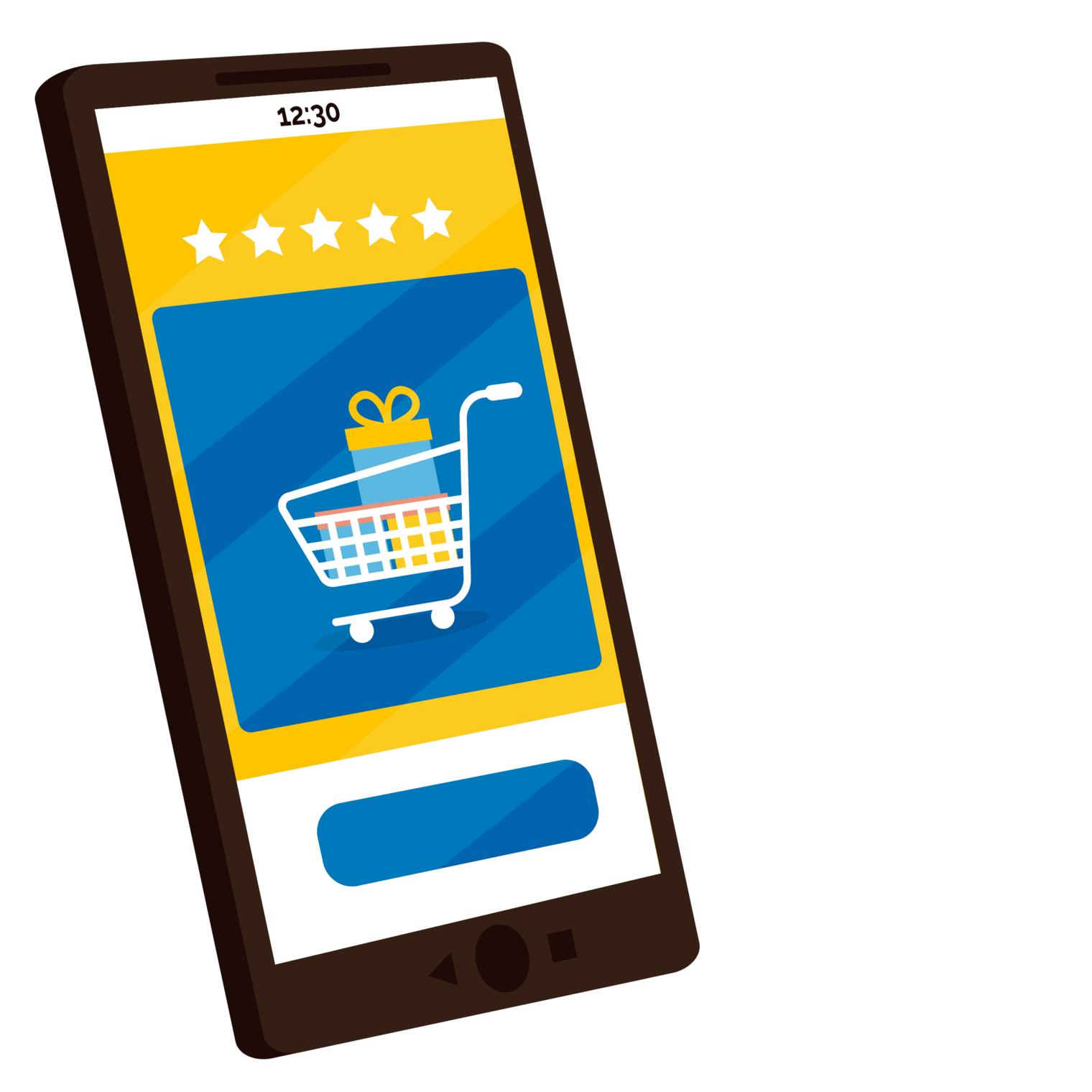 Onlinehandel: Smartphone mit Einkaufswagensymbol. Bild: freepik.com