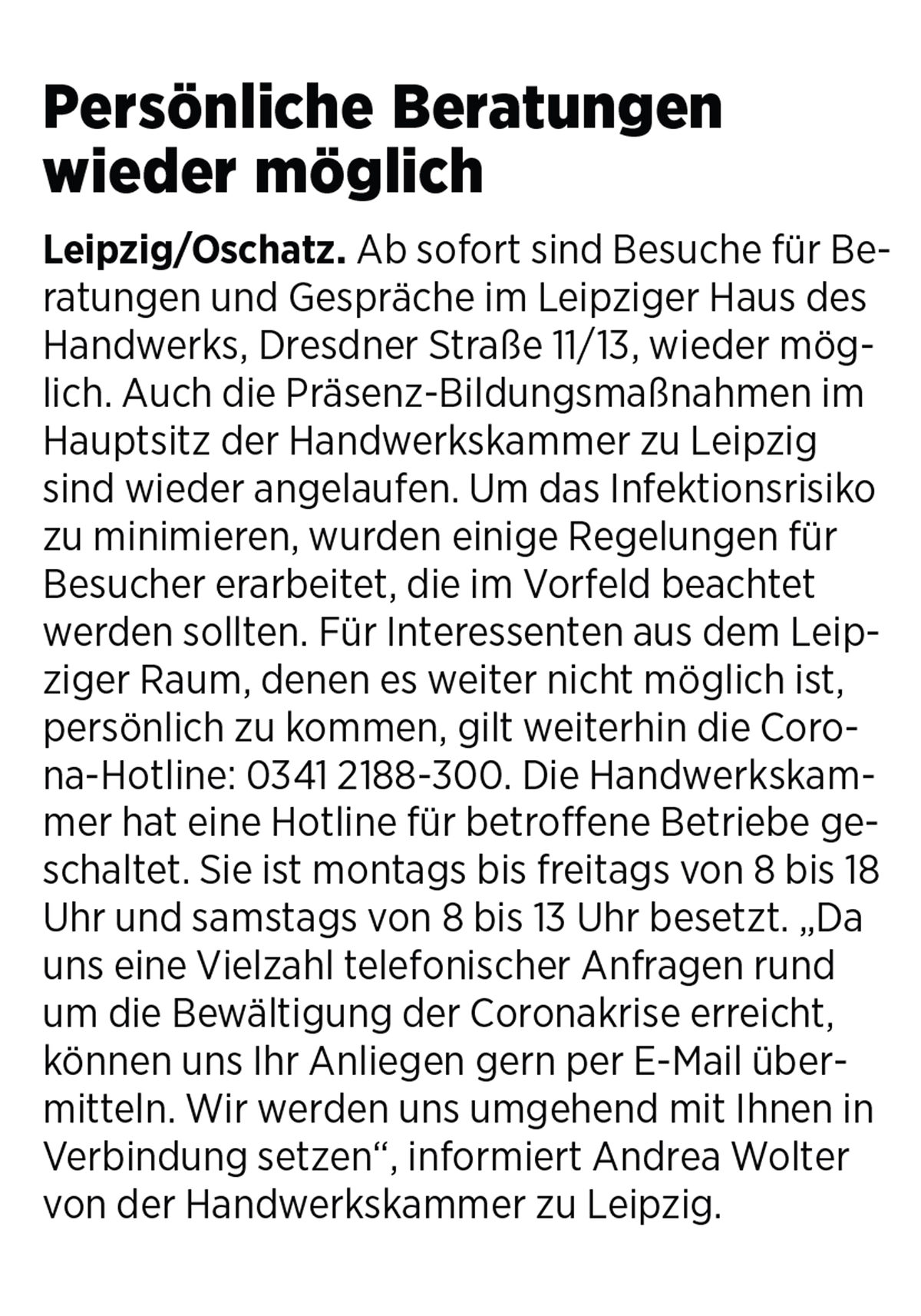 25. Mai 2020 / Oschatzer Allgemeine