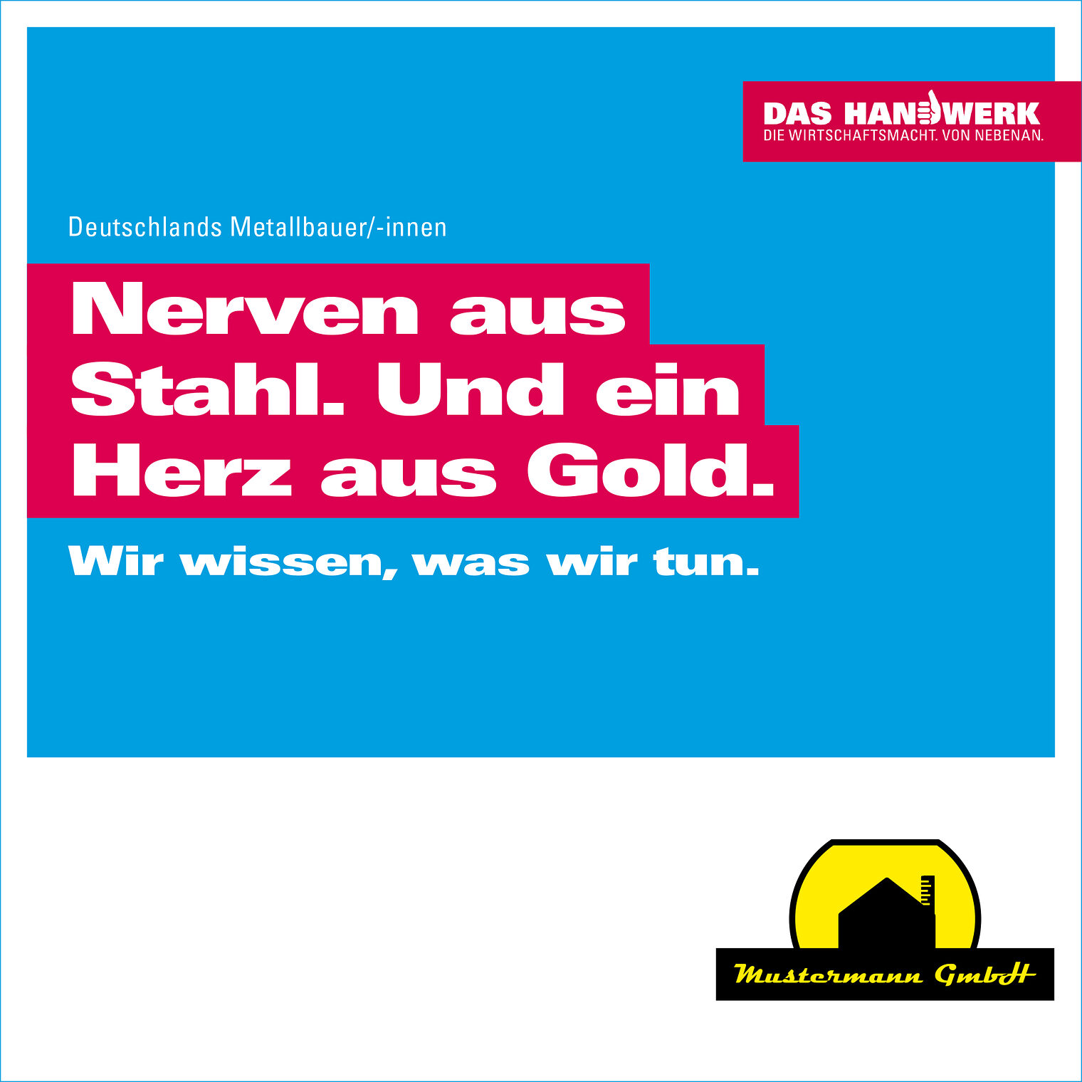 Motiv der Imagekampagne des Handwerks. 2