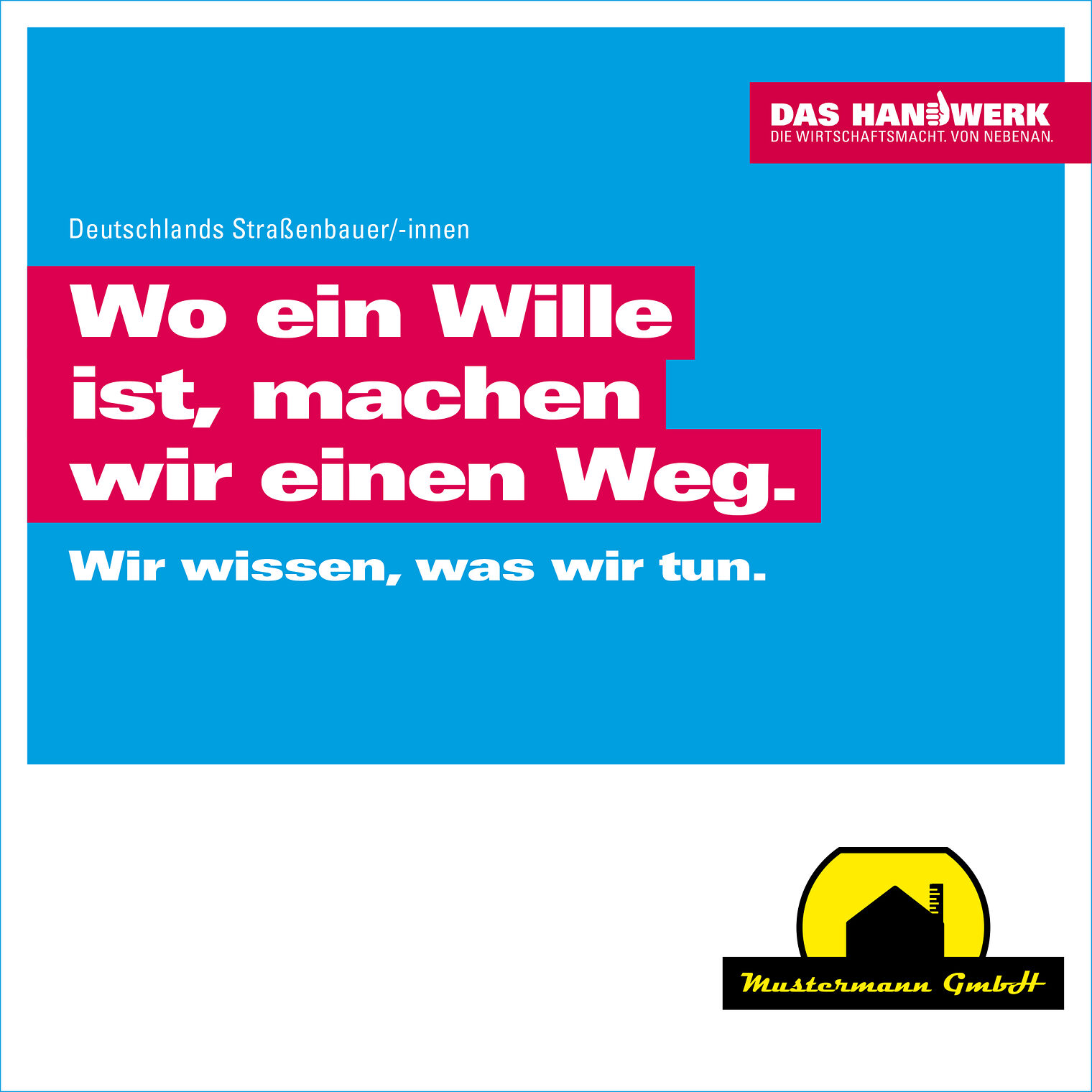 Motiv der Imagekampagne des Handwerks. 3