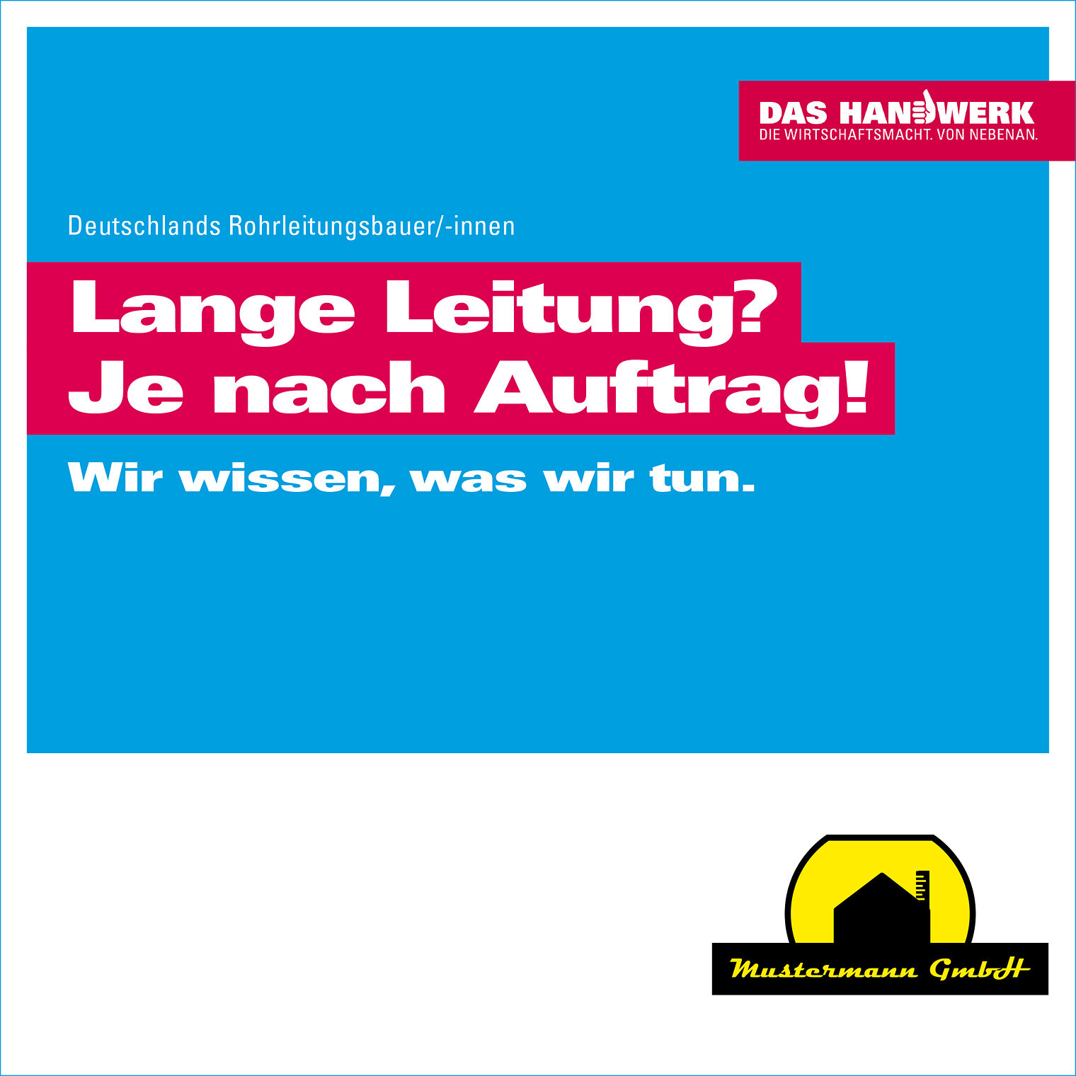 Motiv der Imagekampagne des Handwerks. 5