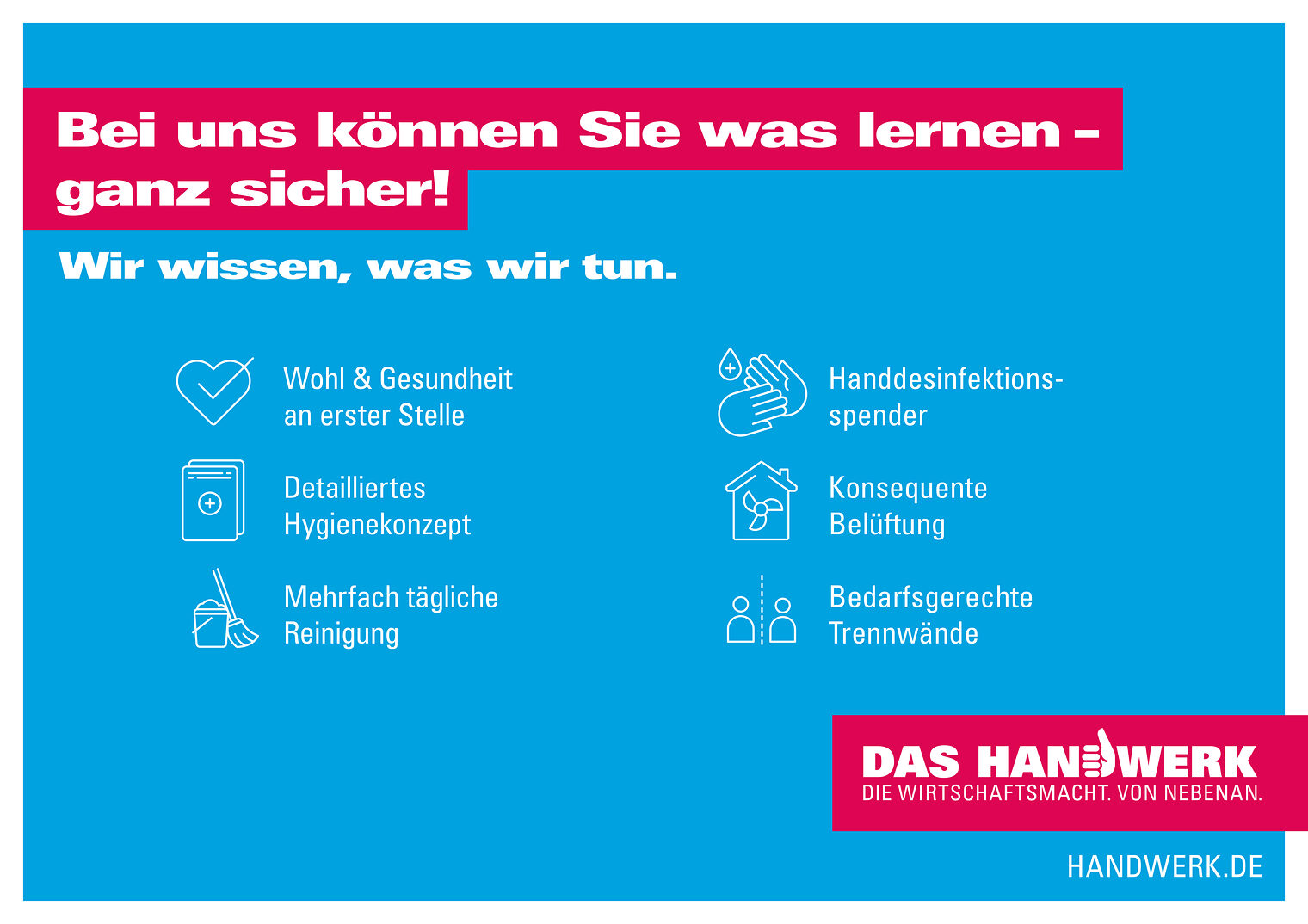 Motiv der Imagekampagne des Handwerks. 6