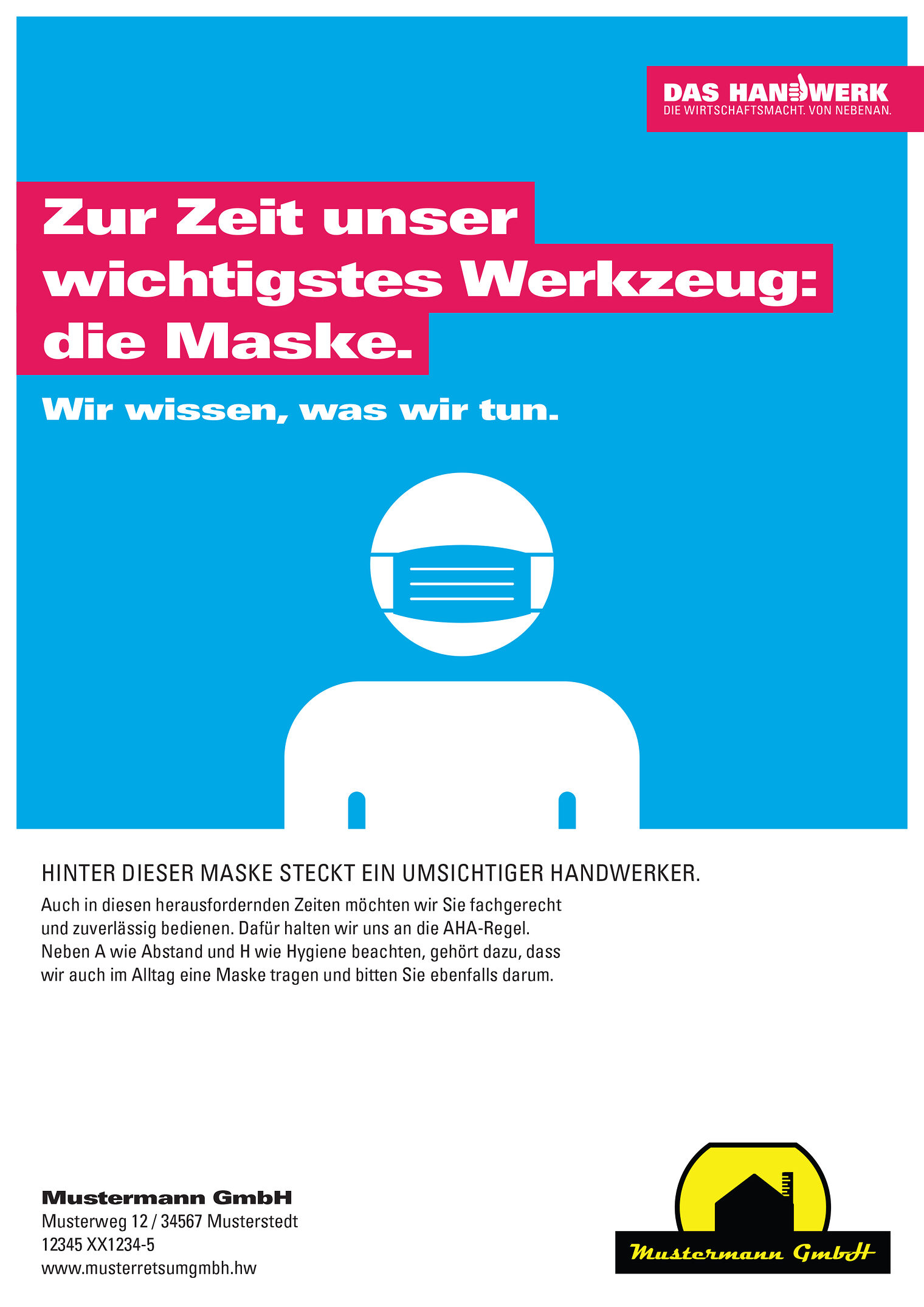 Motiv der Imagekampagne des Handwerks. 8