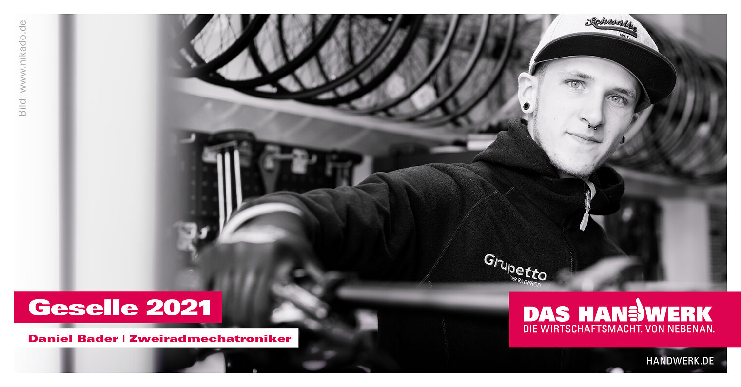 Gesellinnen und Gesellen 2021: Daniel Bader | Zweiradmechatroniker