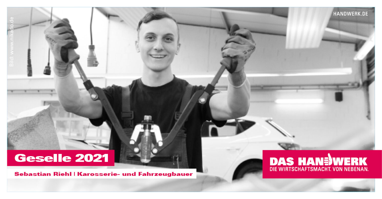 Gesellinnen und Gesellen 2021: Sebastian Riehl | Karosserie- und Fahrzeugbauer 