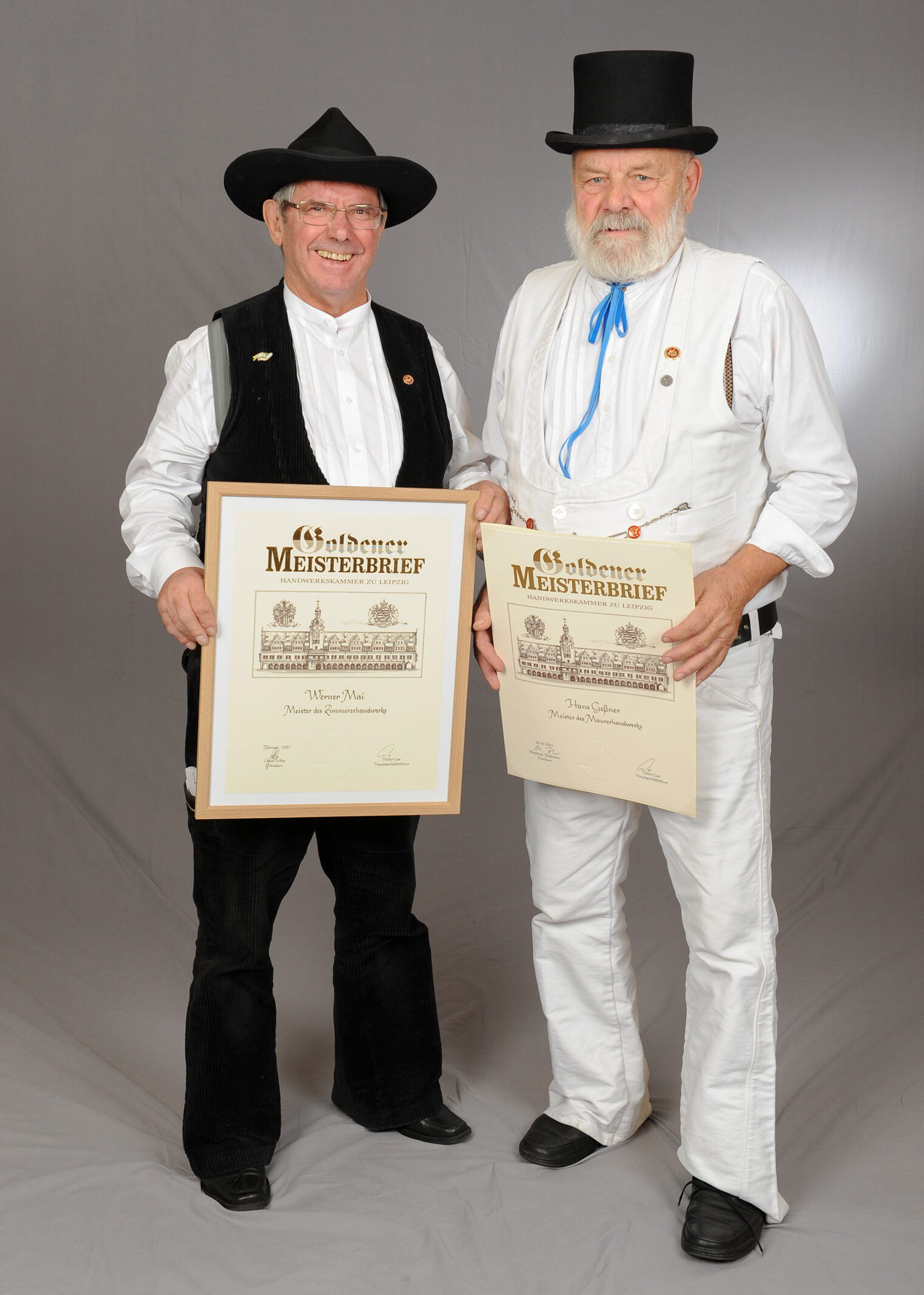 Verleihung Goldene und Diamantene Meisterbriefe 2021.