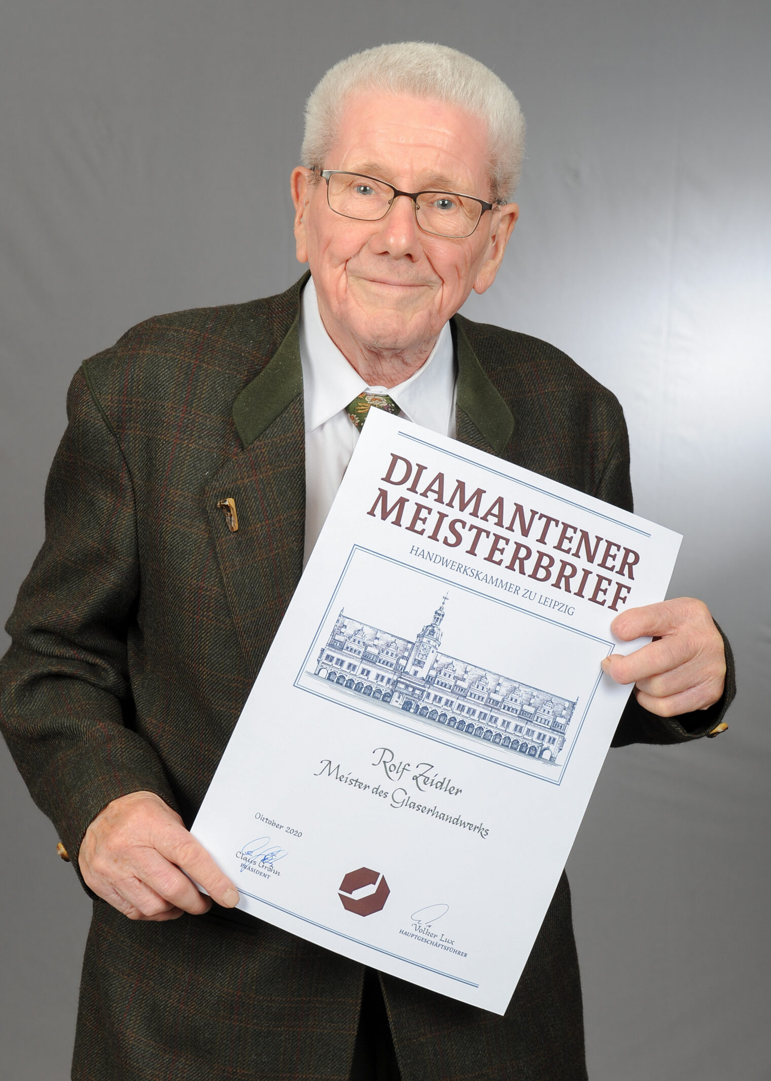 Verleihung Goldene und Diamantene Meisterbriefe 2021.