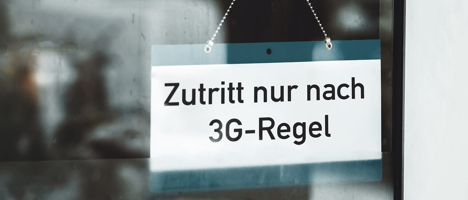 3G / 3-G-Hinweis. Bild: Bihlmayerfotografie / stock.adobe.com