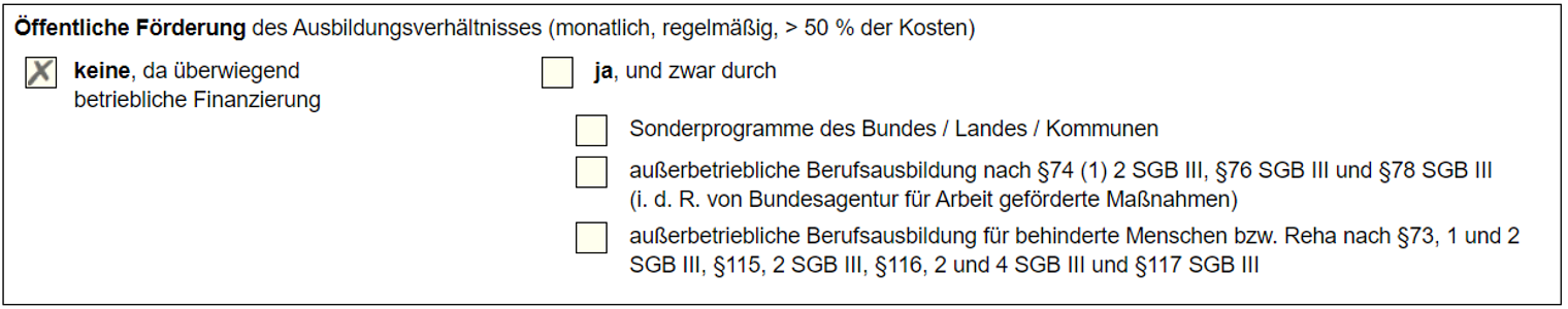 Lehrvertrag online / Screenshot 9