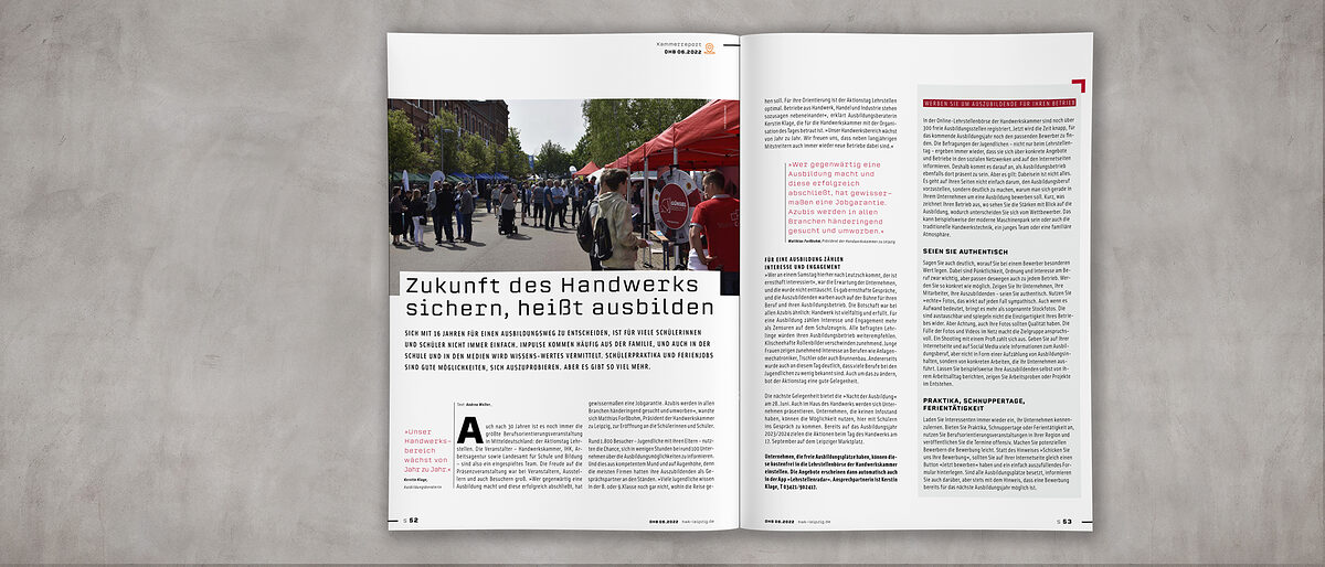 Bildkomposition DHB 06/2022 Inhaltsseiten