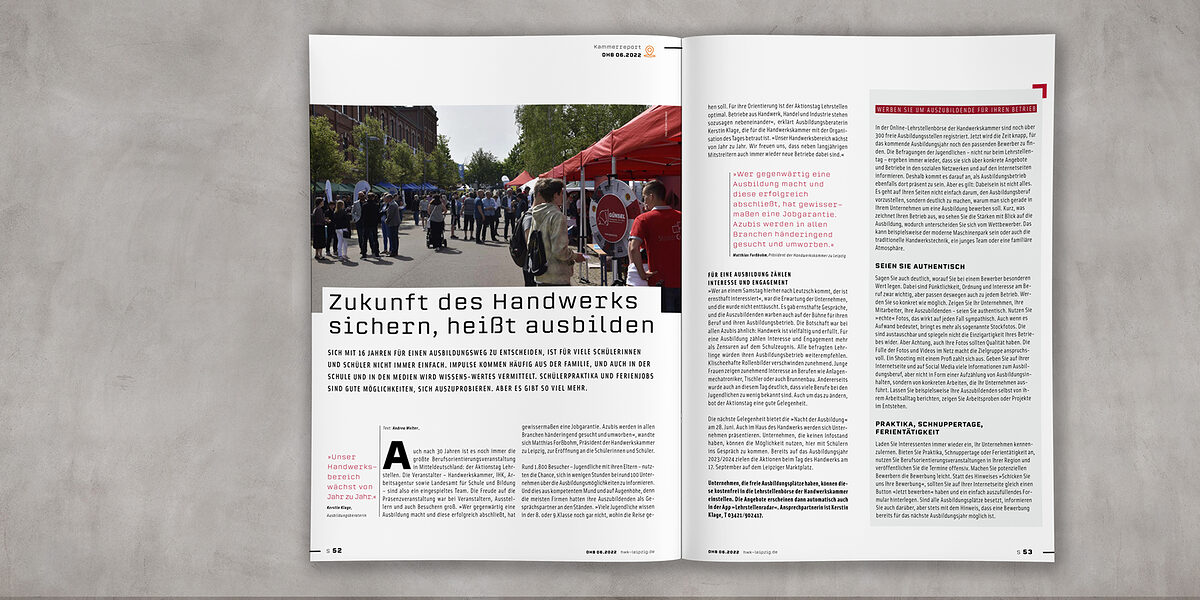 Bildkomposition DHB 06/2022 Inhaltsseiten