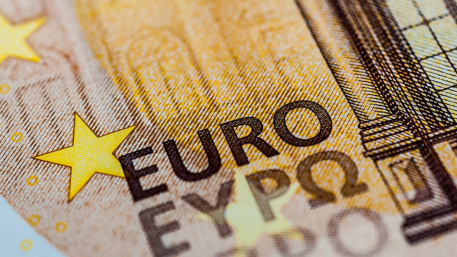 Euro-Note / Makroaufnahme eines Geldscheins. Bild: Stockfotos-MG / stock.adobe.com