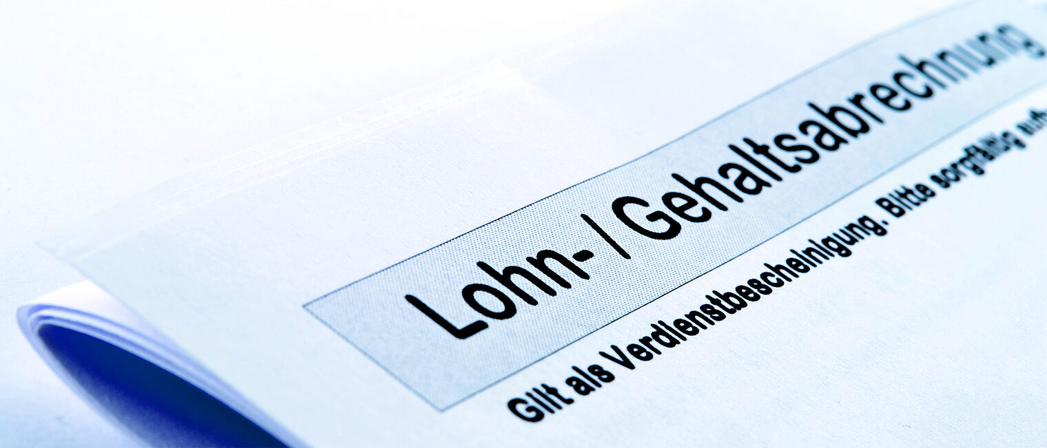 Lohnabrechnung / Gehaltsabrechnung. Bild: VRD / stock.adobe.com