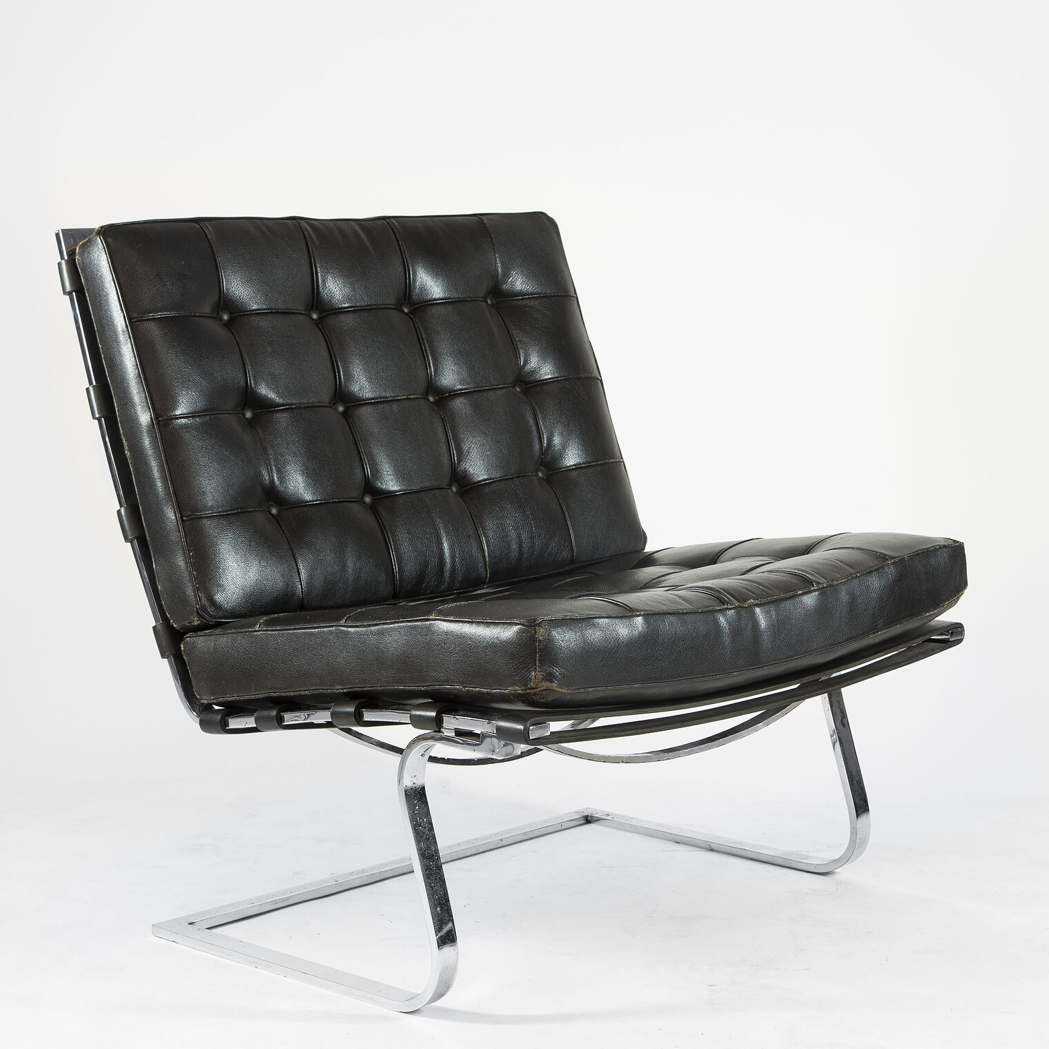 Sessel, Tugendhat-Sessel, MR 70/9, Entwurf: Ludwig Mies van der Rohe, um 1930/31, Berliner Metallgewerbe Josef Müller oder Bamberg Metallwerkstätten, Berlin Neukölln
