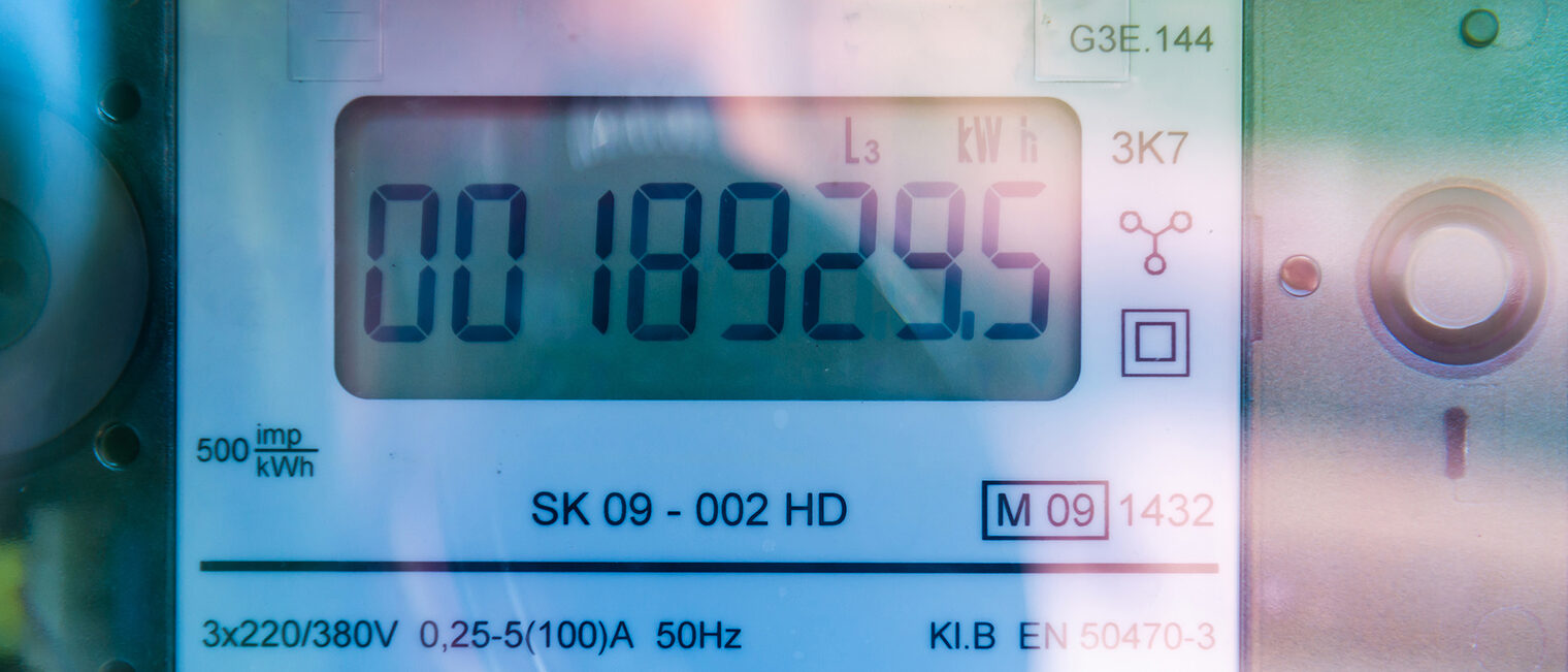 Digitaler Energiezähler. Bild: stock.adobe.com / ARVD73