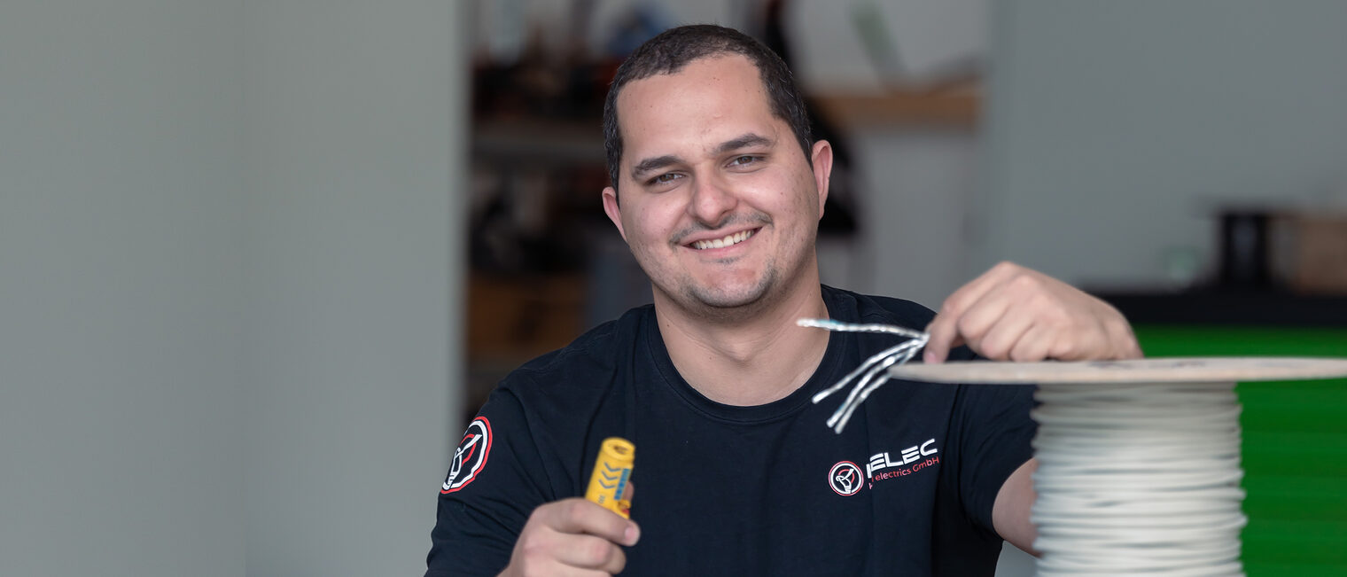BOF-Projekt: Luis Wulfrido, Ausbildung zum Elektroniker. Bild: lookbook.photo