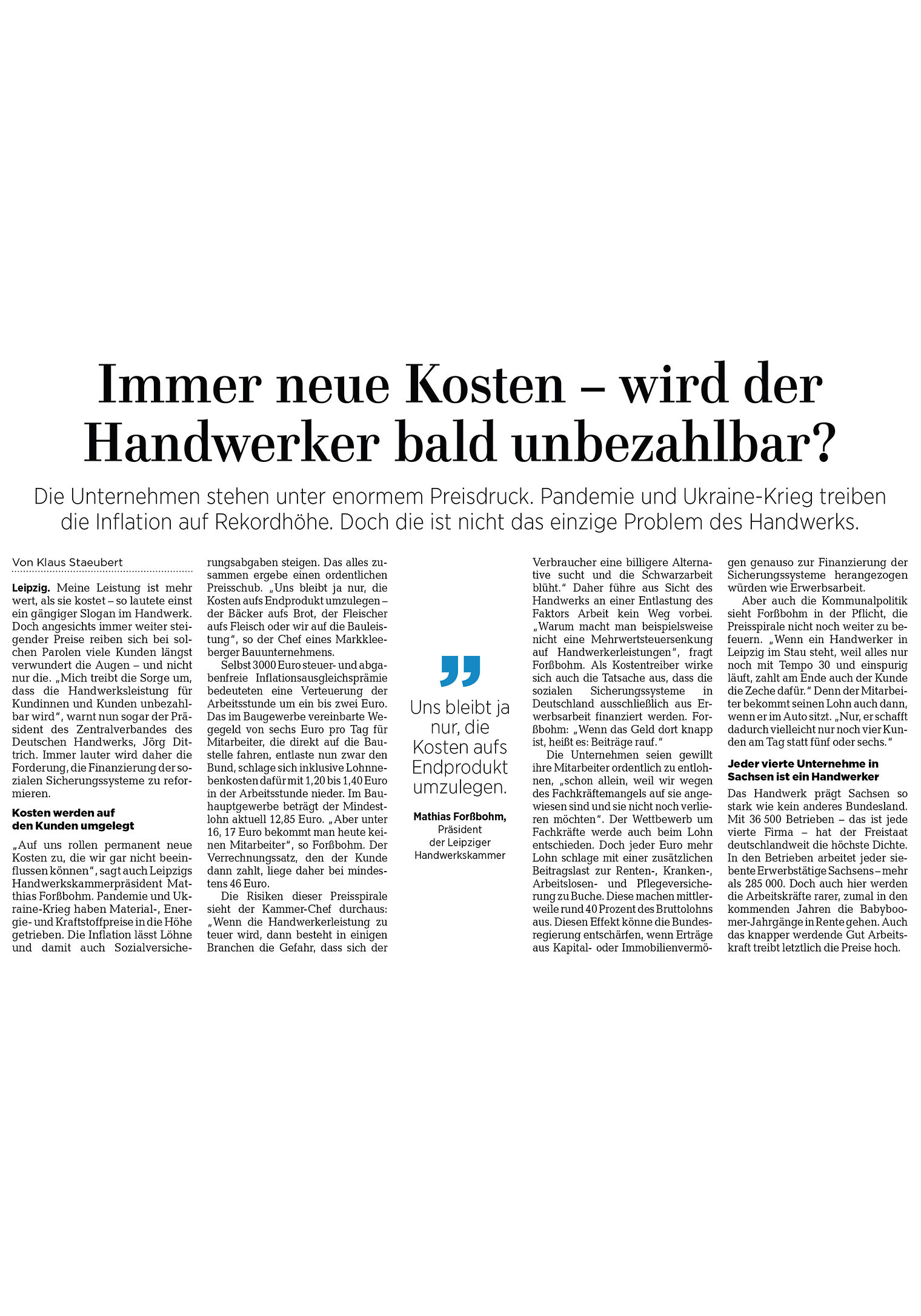 30. Januar 2023 / Leipziger Volkszeitung