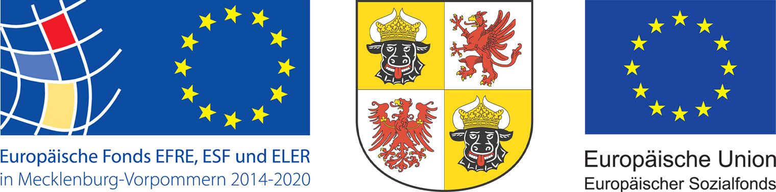 Logoleiste ÜLU-Seite: ESF, Meckenburg-Vorpommern, EU