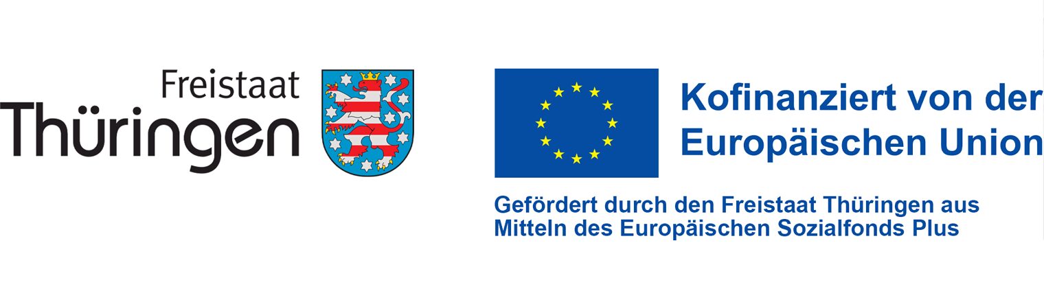 Logoleiste ÜLU-Seite: Freistaat Thüringen und ESF