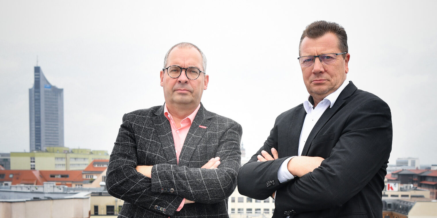 Matthias Forßbohm, Präsident der Handwerkskammerzu Leipzig und Kristian Kirpal, Präsident der IHK zu Leipzig