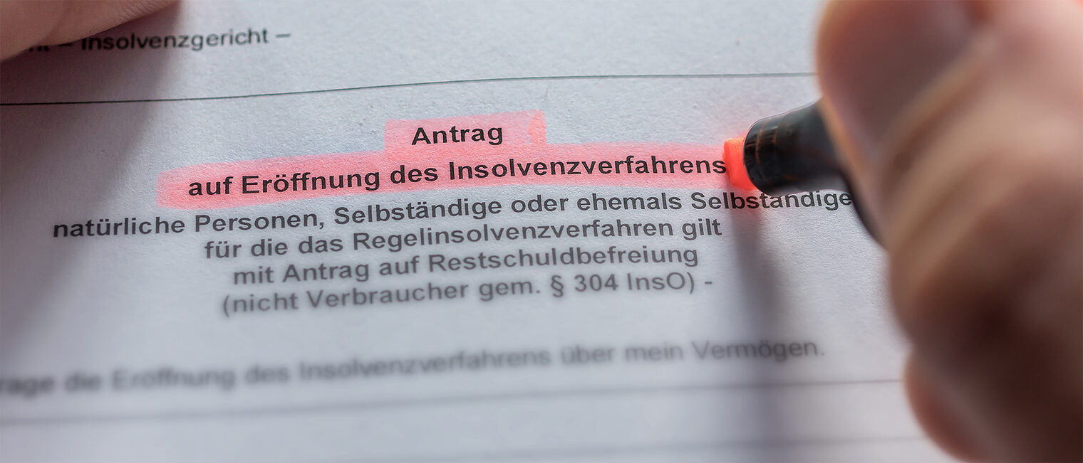 Insolvenzverfahren. Bild: stock.adobe.com / Ralf Geithe