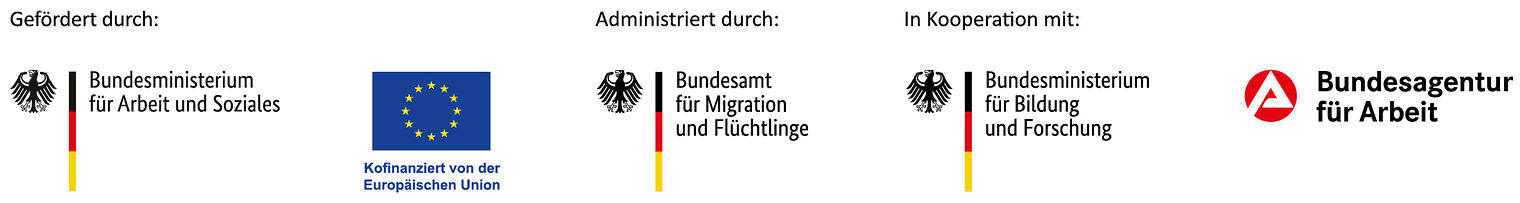 Logoleiste - Regionales Integrationsnetzwerk IQ Leipzig (LeIQ)