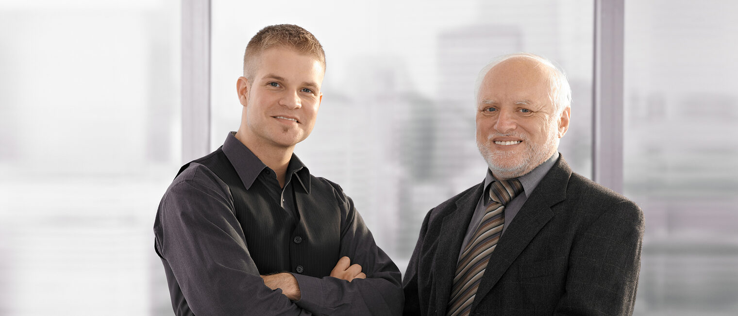 Nachfolger und Senior-Chef. Bild: stock.adobe.com / nyul