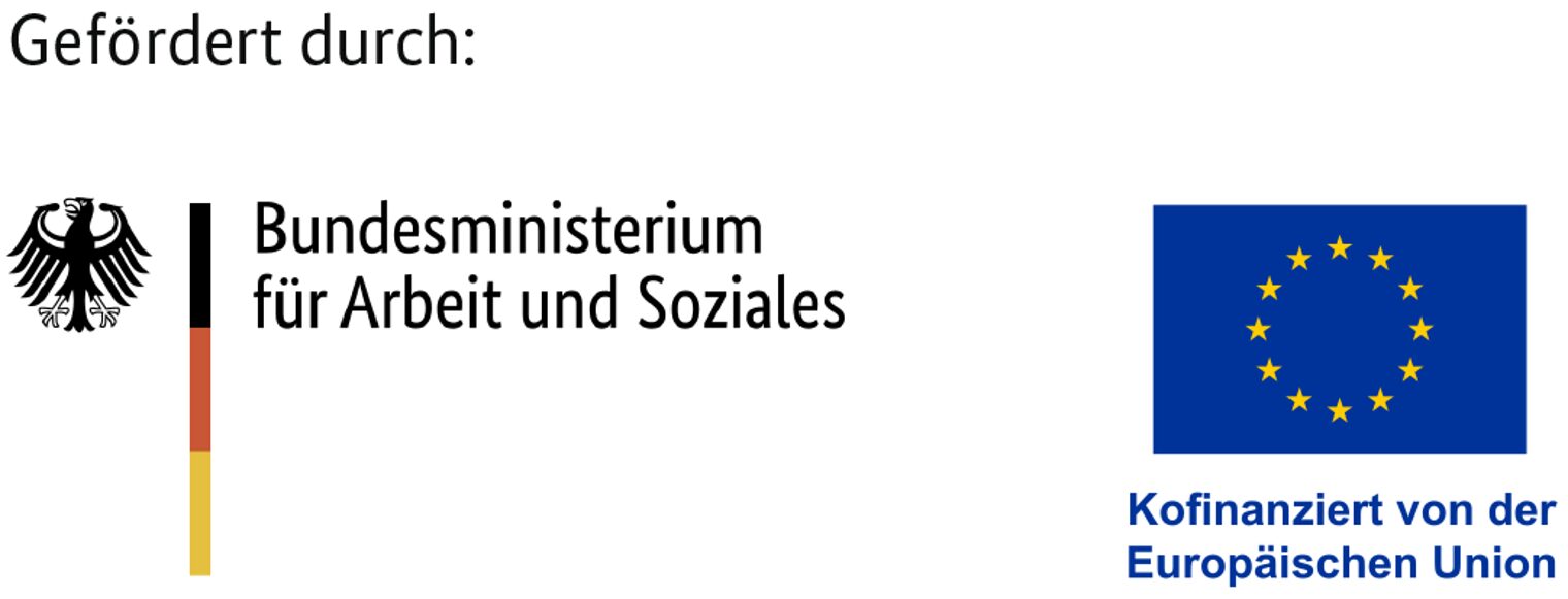 Logo - BMAS und EU, Foerderlogo