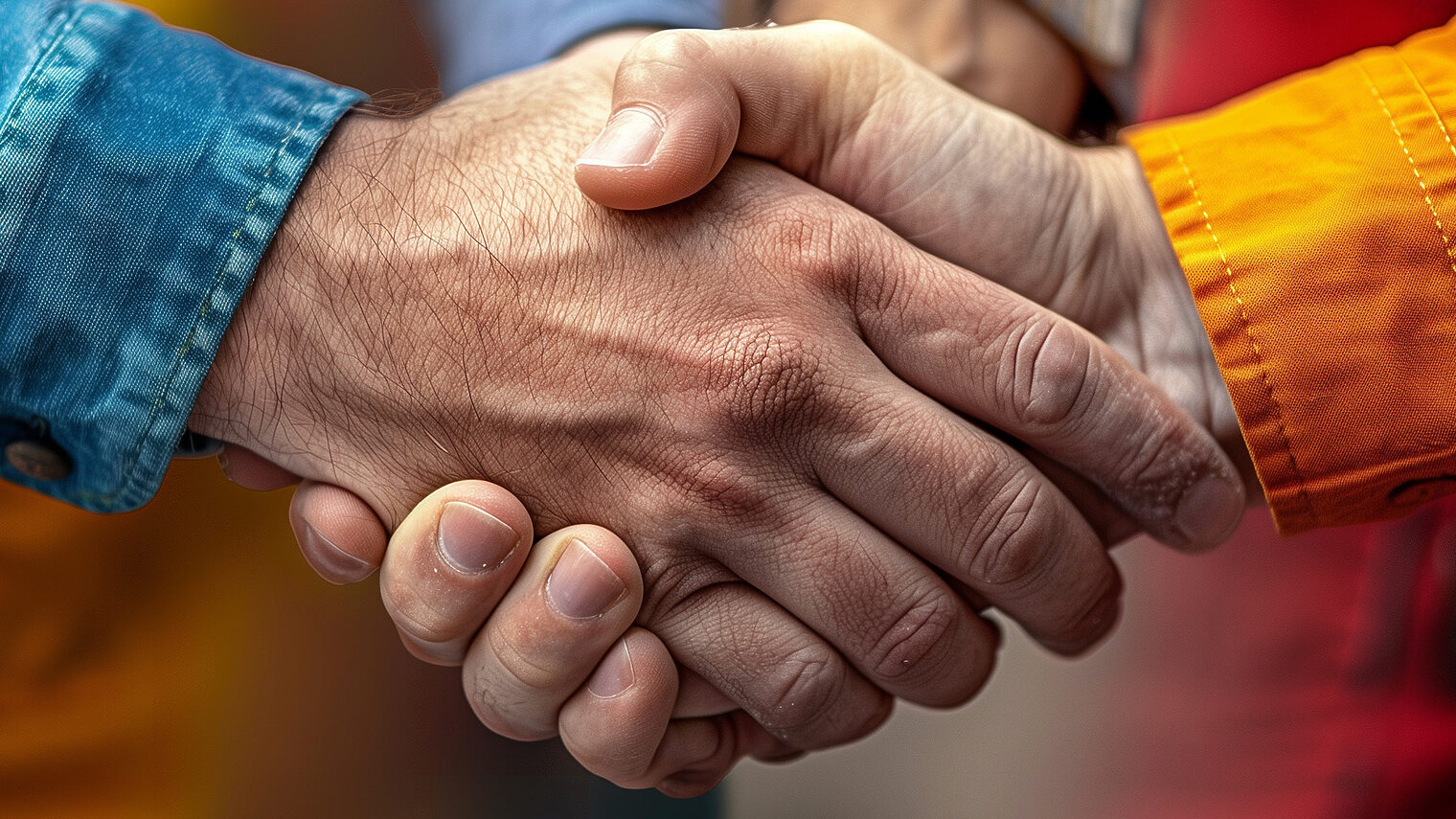 Handschlag, Hände, Partner. Bild: kangnam / stock.adobe.com (KI-generiert)