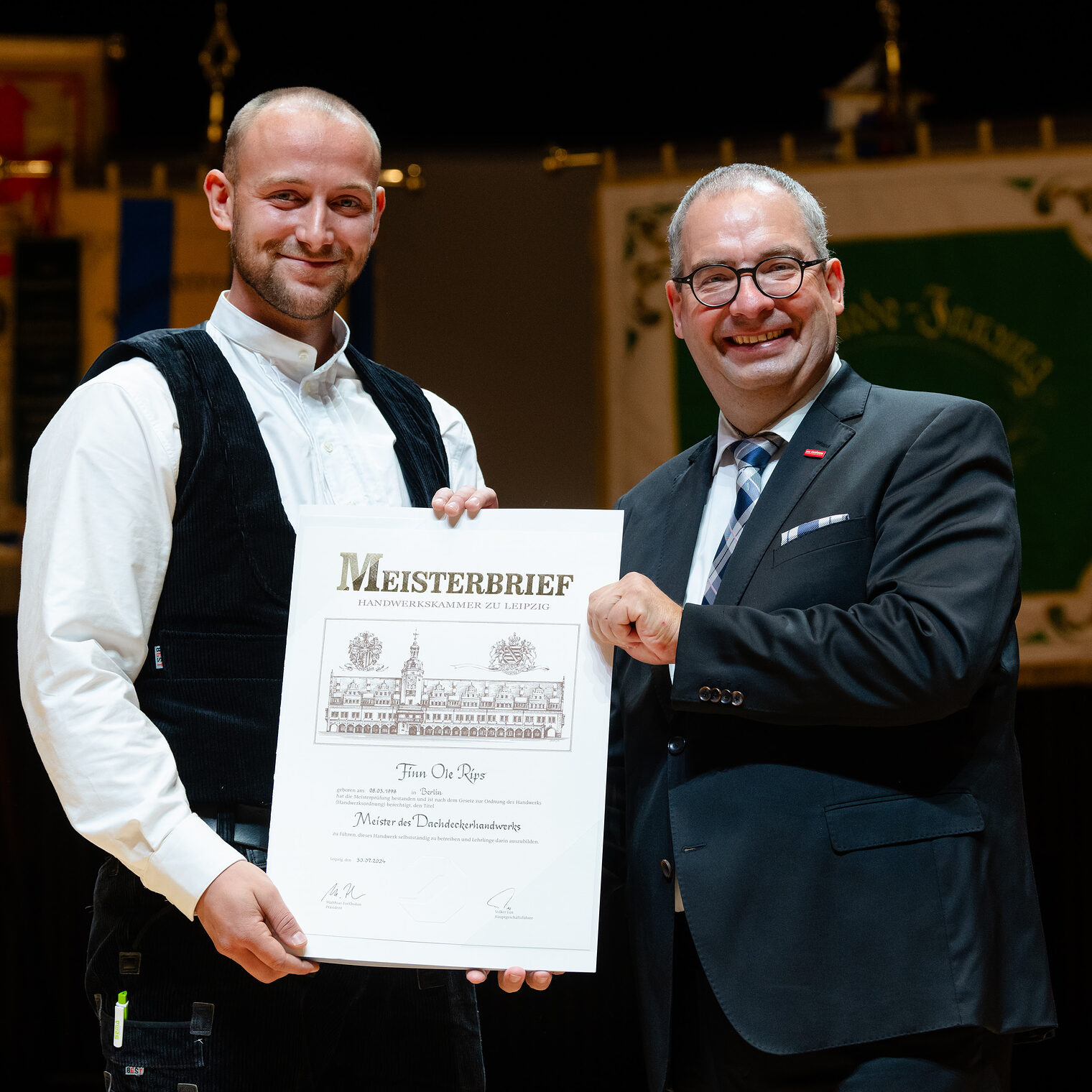 Meisterfeier und Verleihung »Silberne Meisterbriefe« 2024. Bild: Anika Dollmeyer / Rico Thumser 35