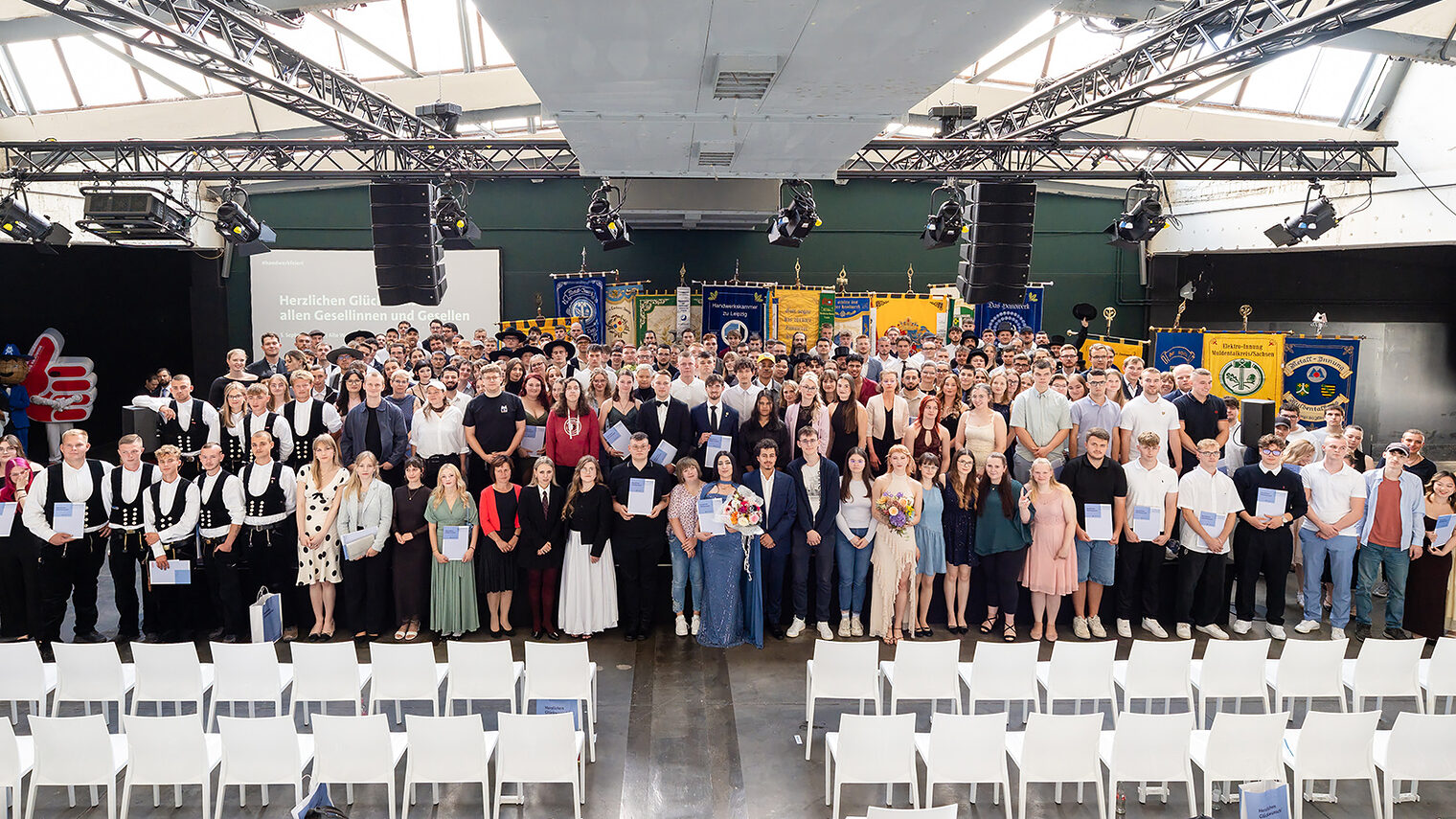 Gruppenbild der Gesellenfreisprechung im September 2026.