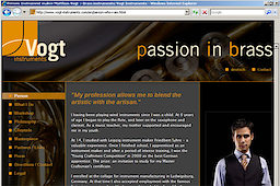 Website Award Sachsen 2010 für Leipziger Instrumentenbauer Vogt