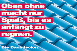 Dachdecker punkten mit eigenen Motiven zur Imagekampagne