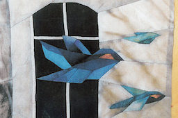 Textile Bilder aus Seide