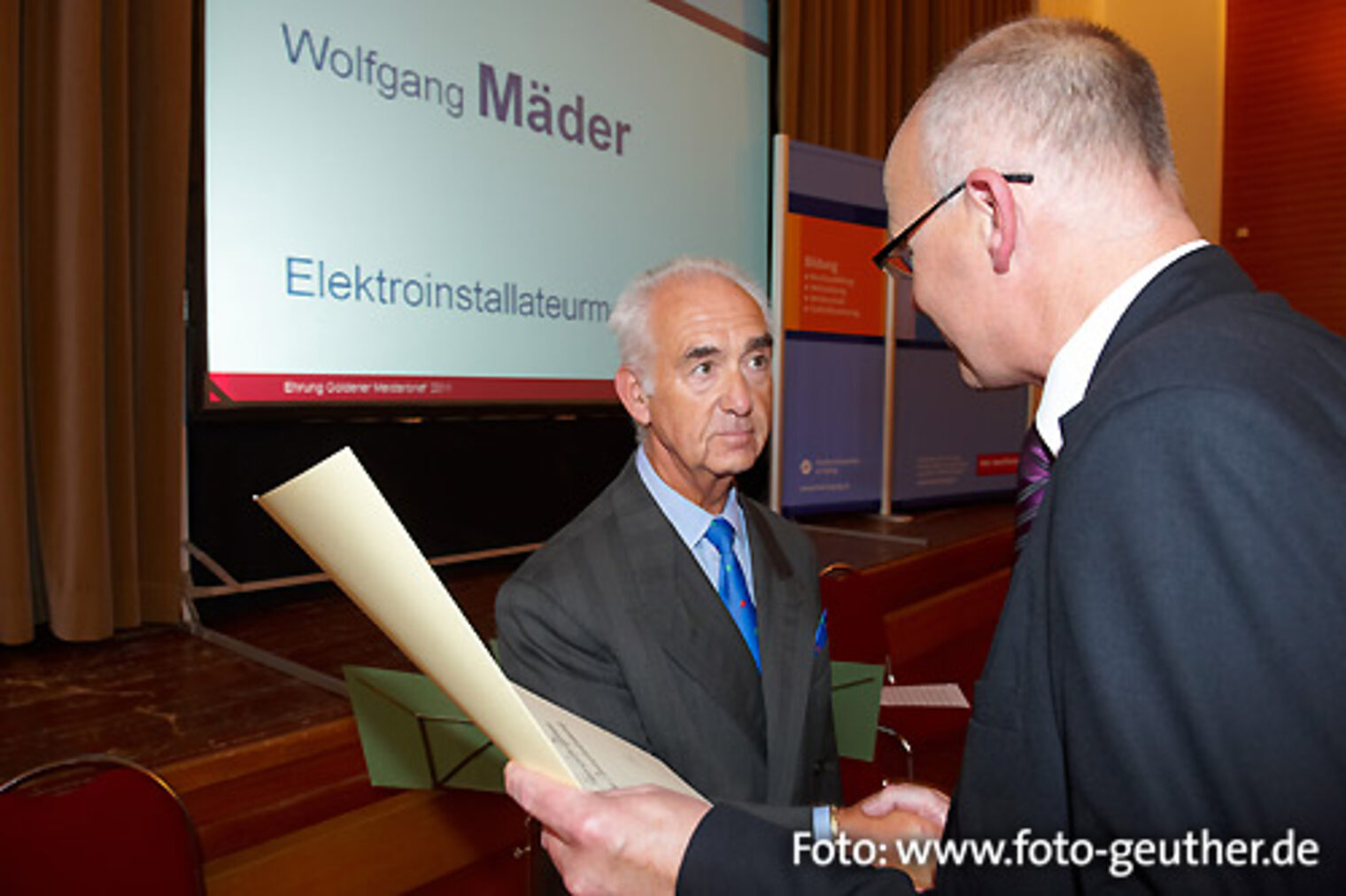 Impressionen der Festveranstaltung anlässlich der Verleihung der goldenen Meisterbriefe 2011. Bild: 19