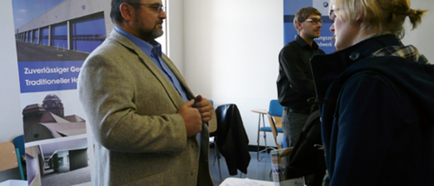Firmenkontaktmesse "Unternehmen zu Gast an der HTWK Leipzig".