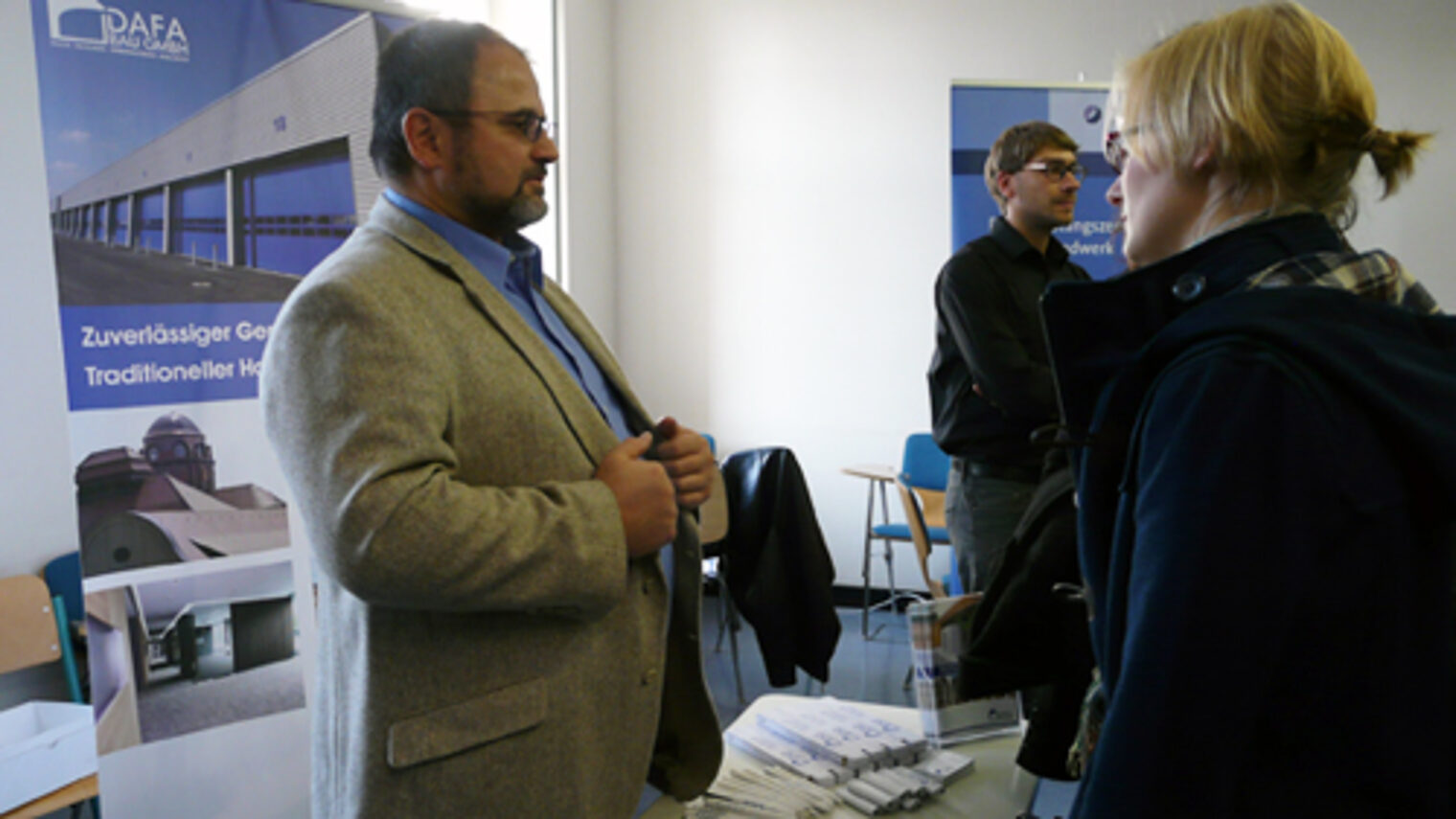 Firmenkontaktmesse "Unternehmen zu Gast an der HTWK Leipzig".