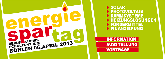 Energiespartag am 6. April 2013