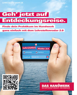 Praktikumsplätze finden mit den Lehrstellenradar.