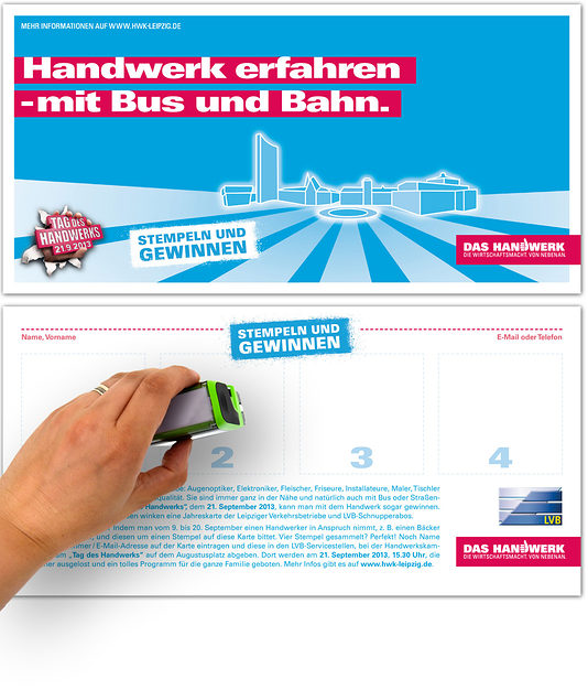 Handwerk erfahren - mit Bus und Bahn.