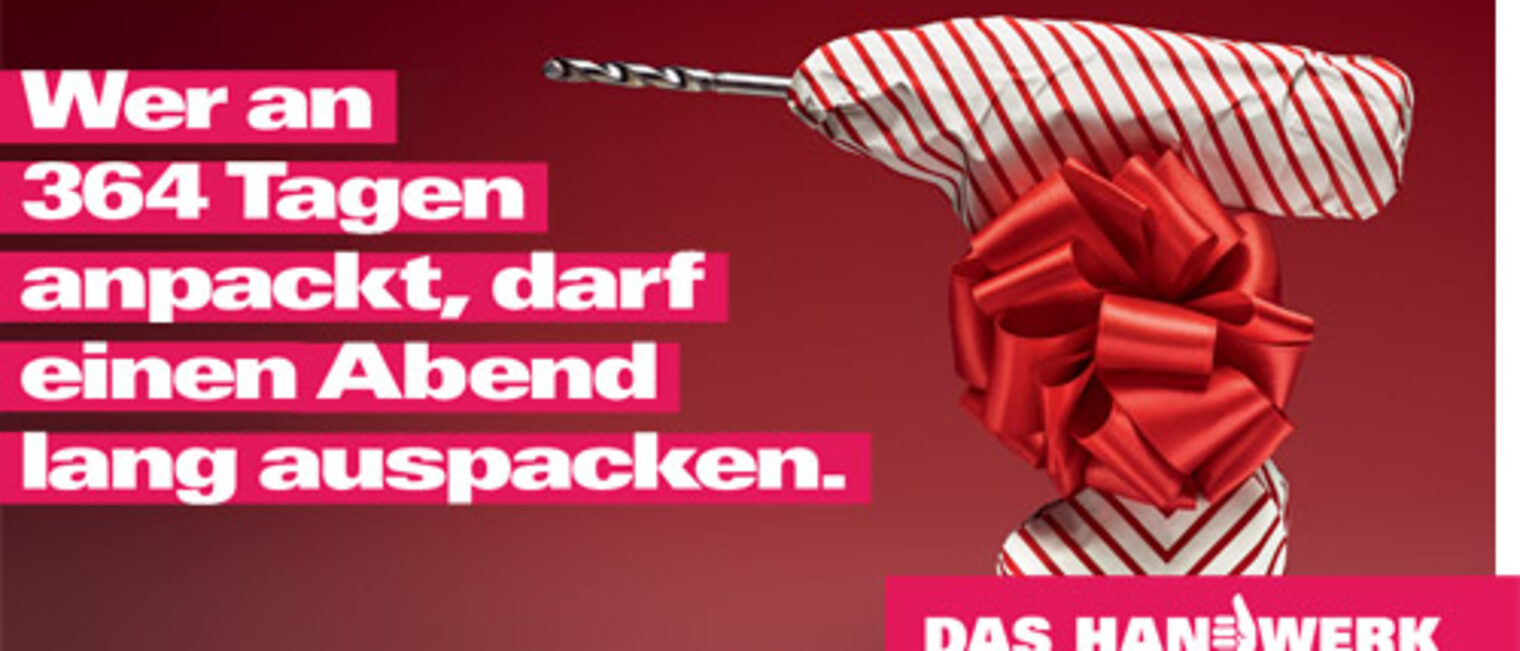 Weihnachskarte mit Imagekampagnenmotiv 2014